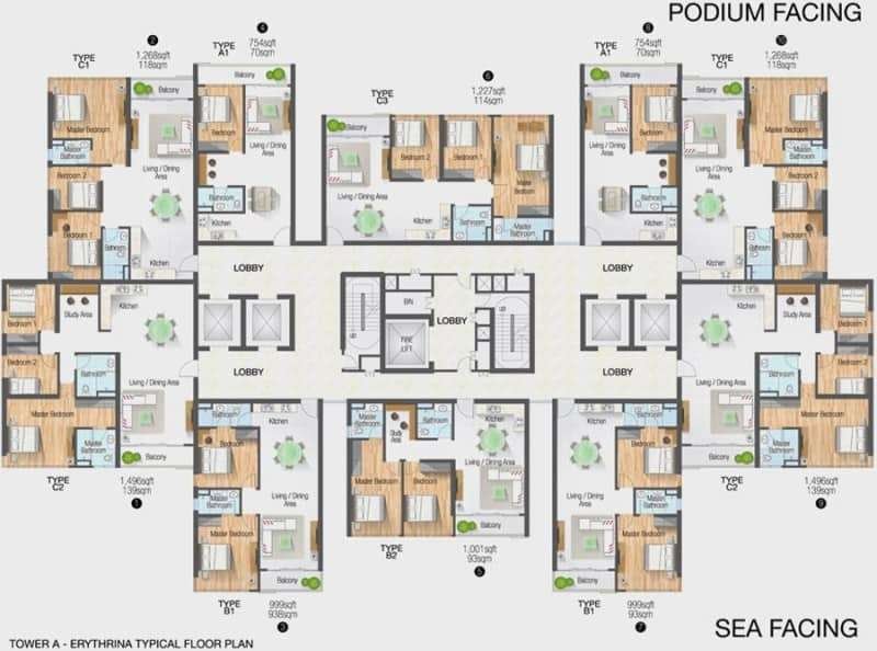 Green Haven Apartments Johor Malaysia | Floor Plan & Layout Plan